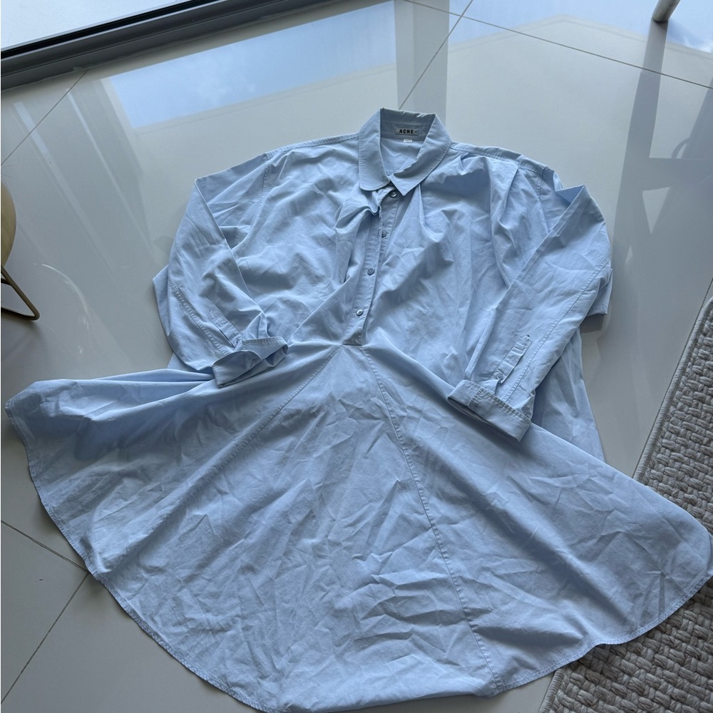 Acne Blue Button Up